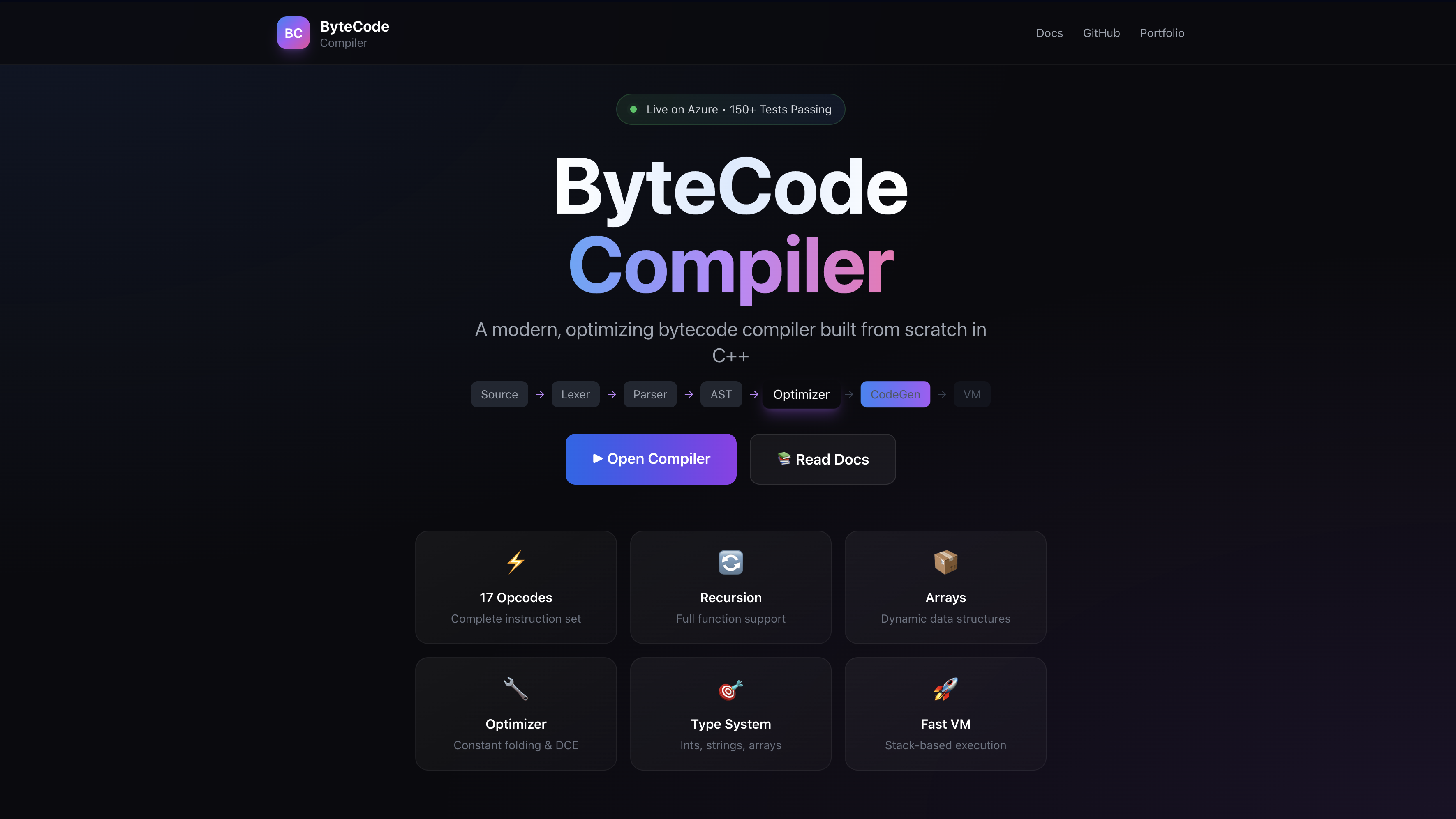 BYTECODE COMPILER